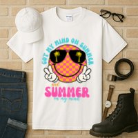Got My Mind On Summer And Summer On My Mind Peace Smile Tall T-Shirt