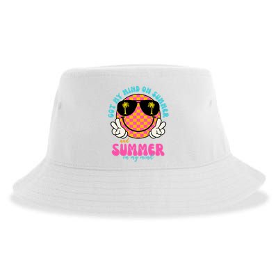 Got My Mind On Summer And Summer On My Mind Peace Smile Sustainable Bucket Hat