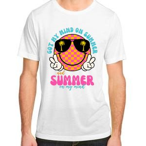 Got My Mind On Summer And Summer On My Mind Peace Smile Adult ChromaSoft Performance T-Shirt