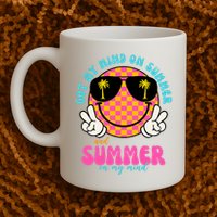 Got My Mind On Summer And Summer On My Mind Peace Smile Mug