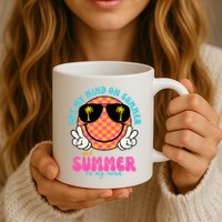 Got My Mind On Summer And Summer On My Mind Peace Smile Mug