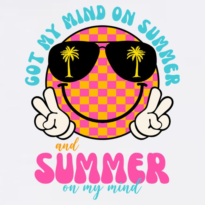 Got My Mind On Summer And Summer On My Mind Peace Smile Mousepad