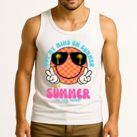Got My Mind On Summer And Summer On My Mind Peace Smile Tank Top