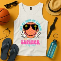 Got My Mind On Summer And Summer On My Mind Peace Smile Tank Top