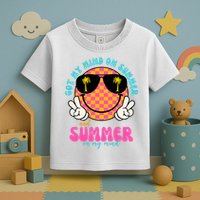 Got My Mind On Summer And Summer On My Mind Peace Smile Toddler T-Shirt