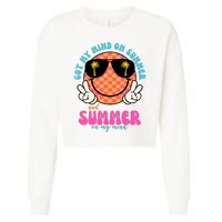 Got My Mind On Summer And Summer On My Mind Peace Smile Cropped Pullover Crew