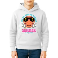 Got My Mind On Summer And Summer On My Mind Peace Smile Kids Hoodie