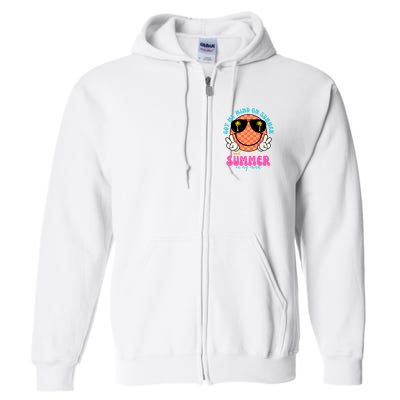 Got My Mind On Summer And Summer On My Mind Peace Smile Full Zip Hoodie
