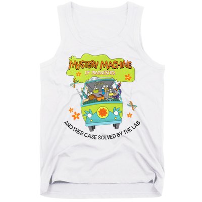 Groovy Mystery Machine Of Diagnostics Lab Tech Lab Week 2025 Tank Top