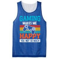 Gaming Makes Me Happy You Not Too Much Gift Mesh Reversible Basketball Jersey Tank