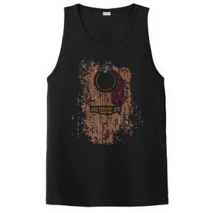 Guitar Music Musician Guitarist Distressed Acoustic PosiCharge Competitor Tank