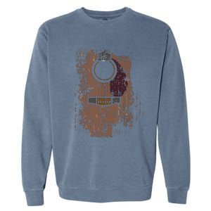 Guitar Music Musician Guitarist Distressed Acoustic Garment-Dyed Sweatshirt