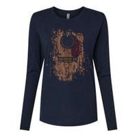 Guitar Music Musician Guitarist Distressed Acoustic Womens Cotton Relaxed Long Sleeve T-Shirt