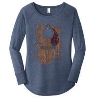 Guitar Music Musician Guitarist Distressed Acoustic Women's Perfect Tri Tunic Long Sleeve Shirt