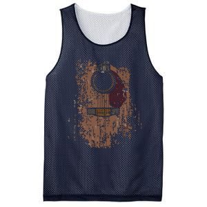 Guitar Music Musician Guitarist Distressed Acoustic Mesh Reversible Basketball Jersey Tank