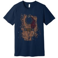 Guitar Music Musician Guitarist Distressed Acoustic Premium T-Shirt