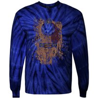 Guitar Music Musician Guitarist Distressed Acoustic Tie-Dye Long Sleeve Shirt