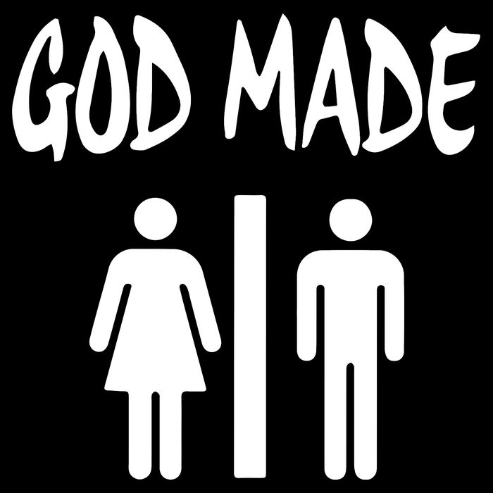 God Made Men Women Funny Christian Cooling Performance Crew T-Shirt