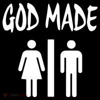 God Made Men Women Funny Christian Premium T-Shirt