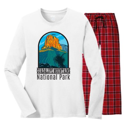 Guadalupe Mountains National Park Women's Long Sleeve Flannel Pajama Set 