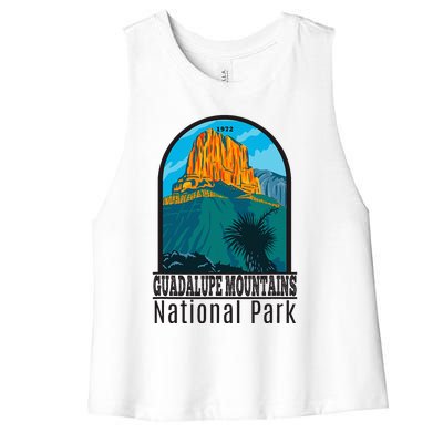 Guadalupe Mountains National Park Women's Racerback Cropped Tank