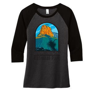 Guadalupe Mountains National Park Women's Tri-Blend 3/4-Sleeve Raglan Shirt