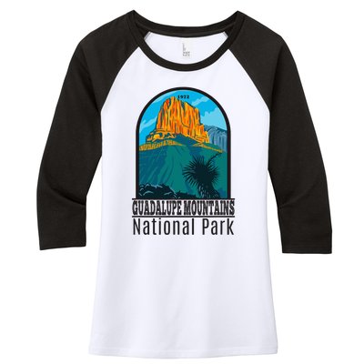 Guadalupe Mountains National Park Women's Tri-Blend 3/4-Sleeve Raglan Shirt