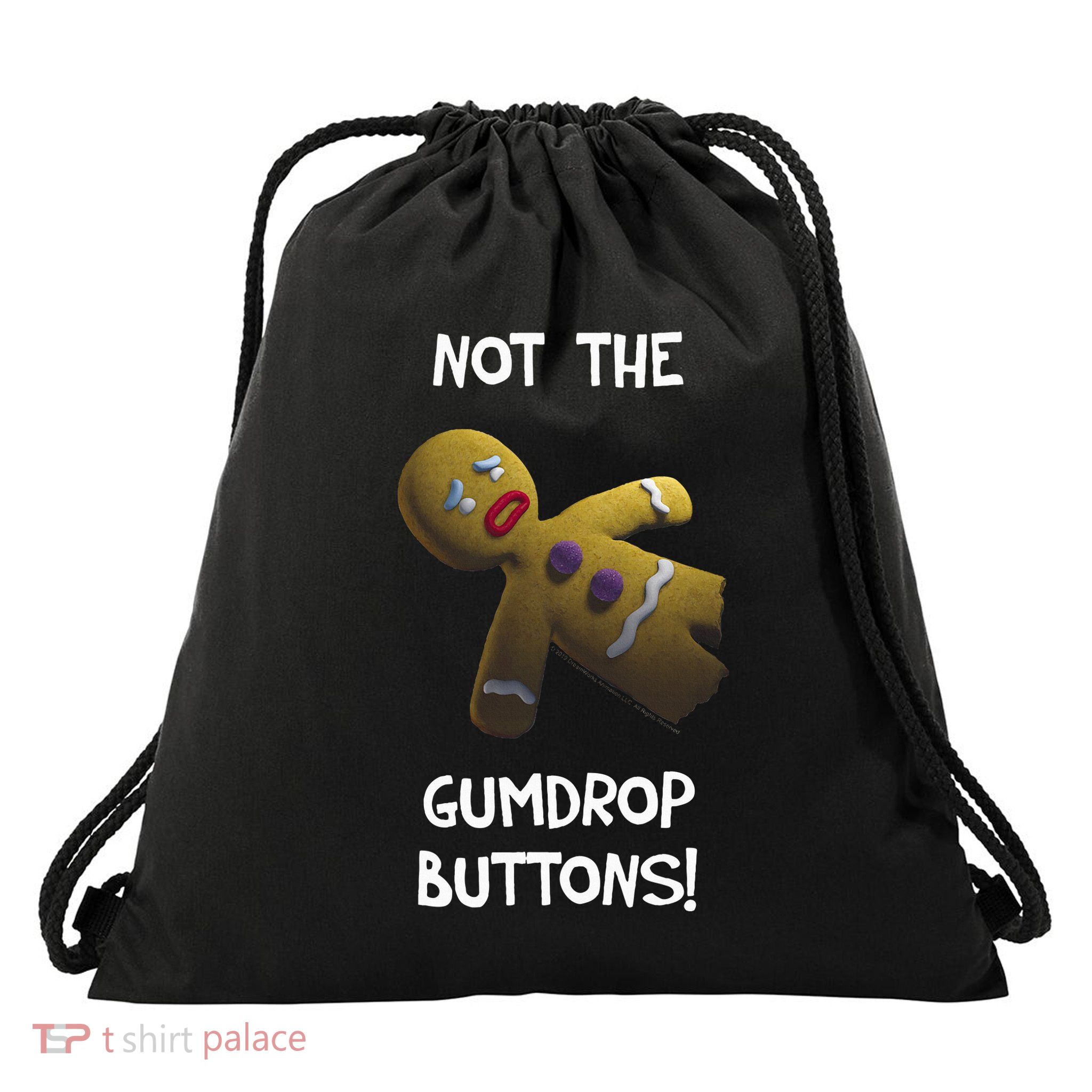 Gingerbread Man Not The Gumdrop Drawstring Bag