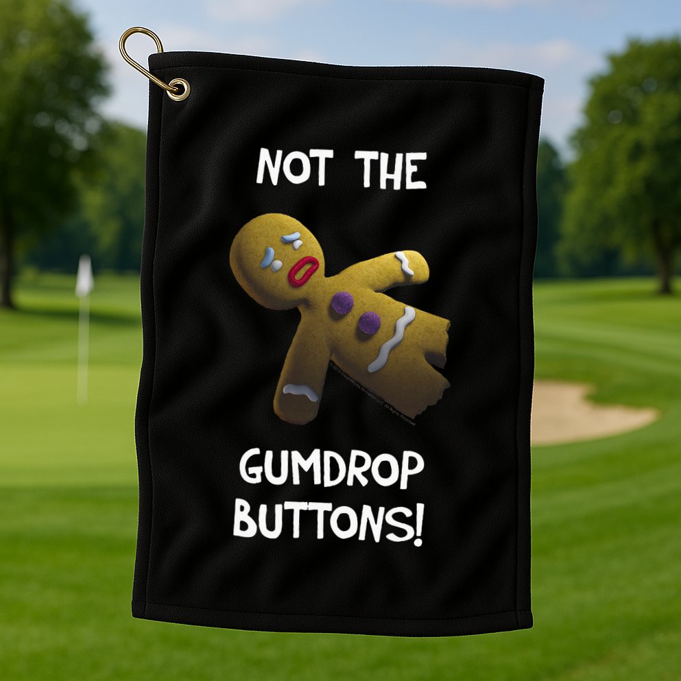 Gingerbread Man Not The Gumdrop Golf Towel
