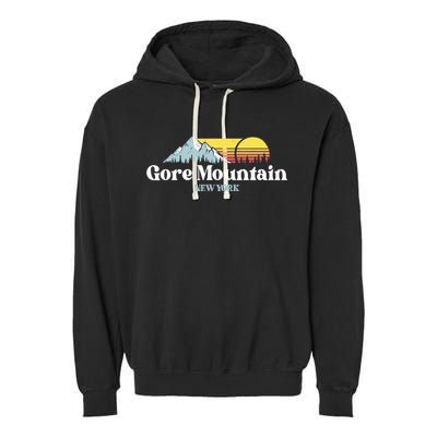 Gore Mountain, NEW YORK, Snow Ski Snowboard Skiing Location Garment-Dyed Fleece Hoodie