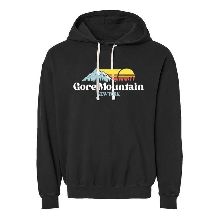 Gore Mountain, NEW YORK, Snow Ski Snowboard Skiing Location Garment-Dyed Fleece Hoodie