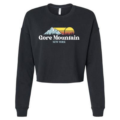 Gore Mountain, NEW YORK, Snow Ski Snowboard Skiing Location Cropped Pullover Crew