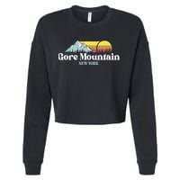 Gore Mountain, NEW YORK, Snow Ski Snowboard Skiing Location Cropped Pullover Crew