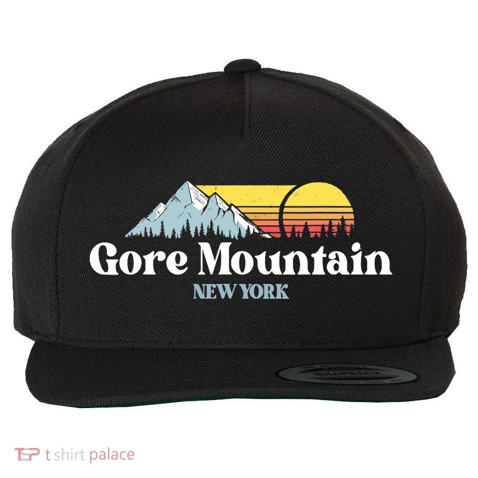 Gore Mountain, NEW YORK, Snow Ski Snowboard Skiing Location Wool Snapback Cap