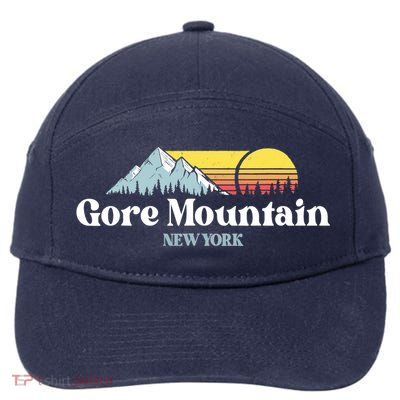 Gore Mountain, NEW YORK, Snow Ski Snowboard Skiing Location 7-Panel Snapback Hat