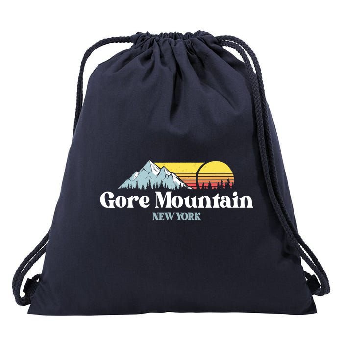Gore Mountain, NEW YORK, Snow Ski Snowboard Skiing Location Drawstring Bag