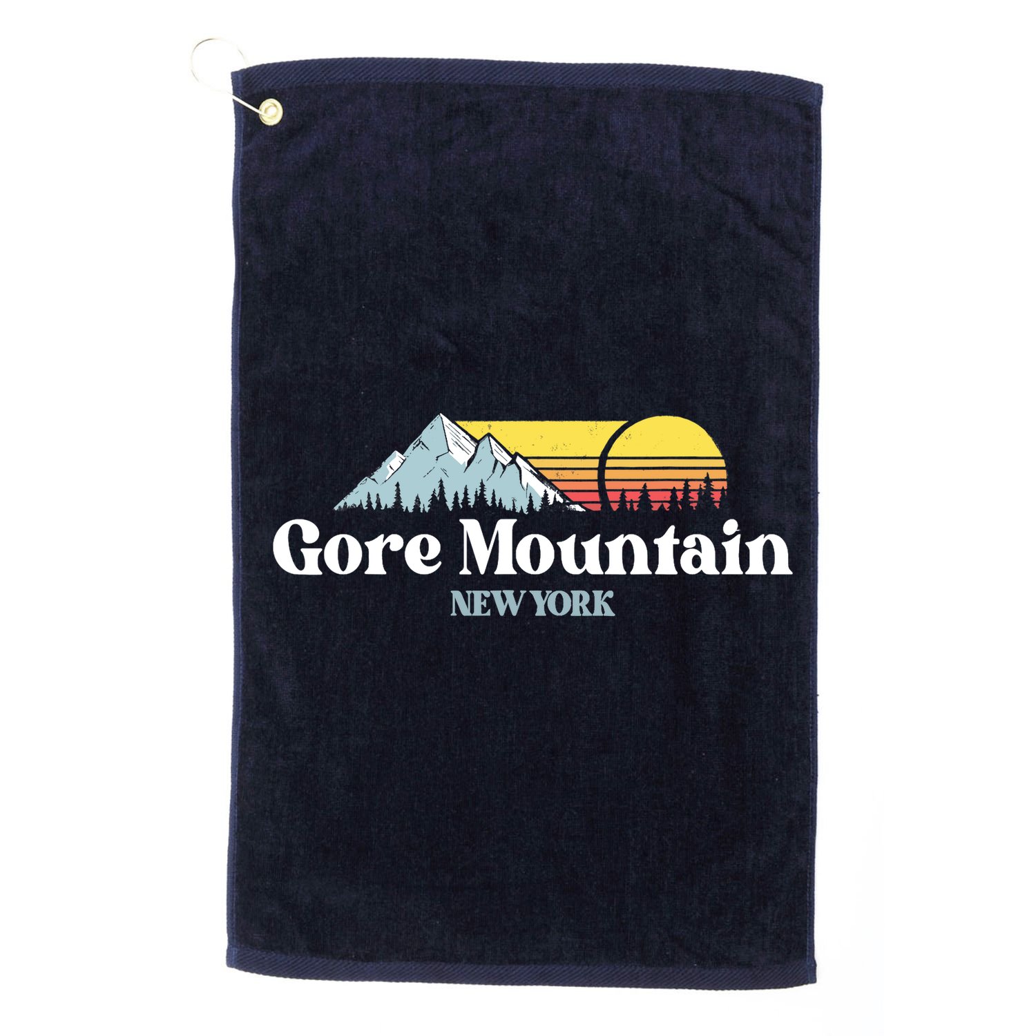 Gore Mountain, NEW YORK, Snow Ski Snowboard Skiing Location Golf Towel
