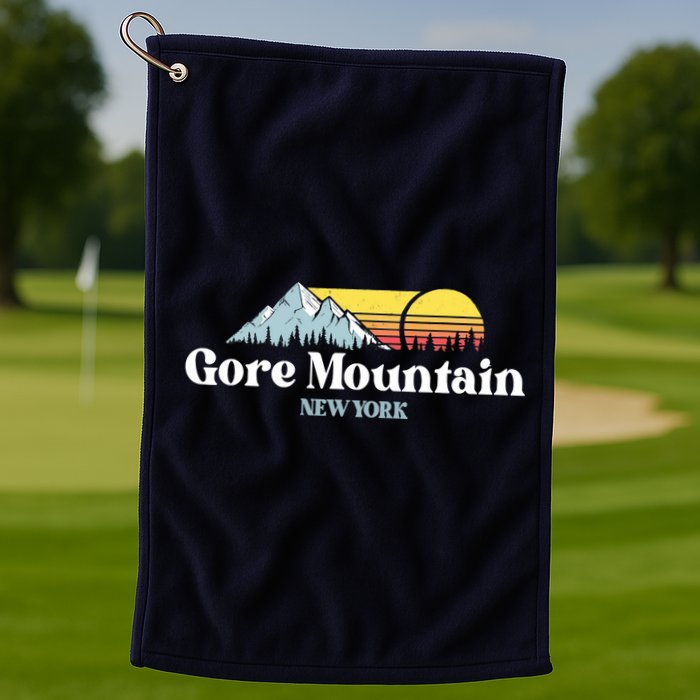 Gore Mountain, NEW YORK, Snow Ski Snowboard Skiing Location Golf Towel