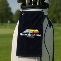 Gore Mountain, NEW YORK, Snow Ski Snowboard Skiing Location Golf Towel