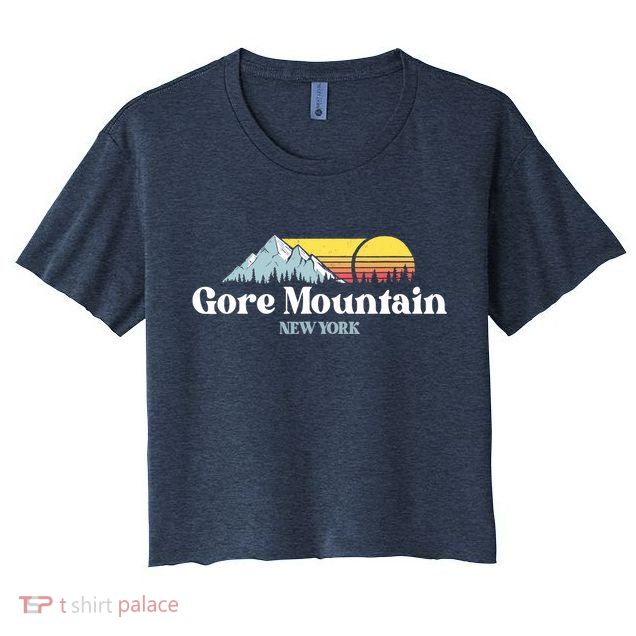Gore Mountain, NEW YORK, Snow Ski Snowboard Skiing Location Crop Top