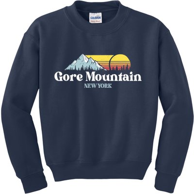 Gore Mountain, NEW YORK, Snow Ski Snowboard Skiing Location Kids Sweatshirt