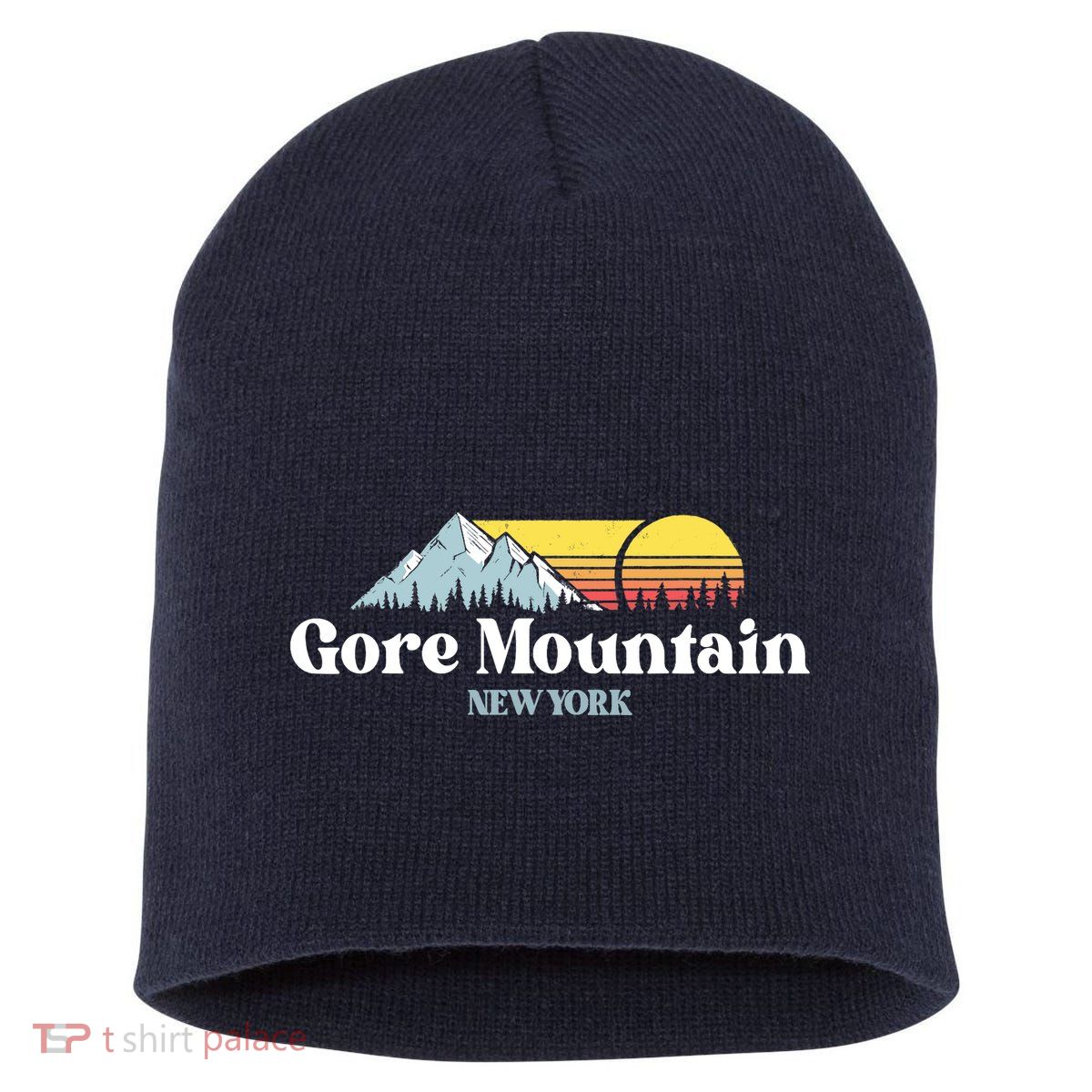Gore Mountain, NEW YORK, Snow Ski Snowboard Skiing Location Short Acrylic Beanie
