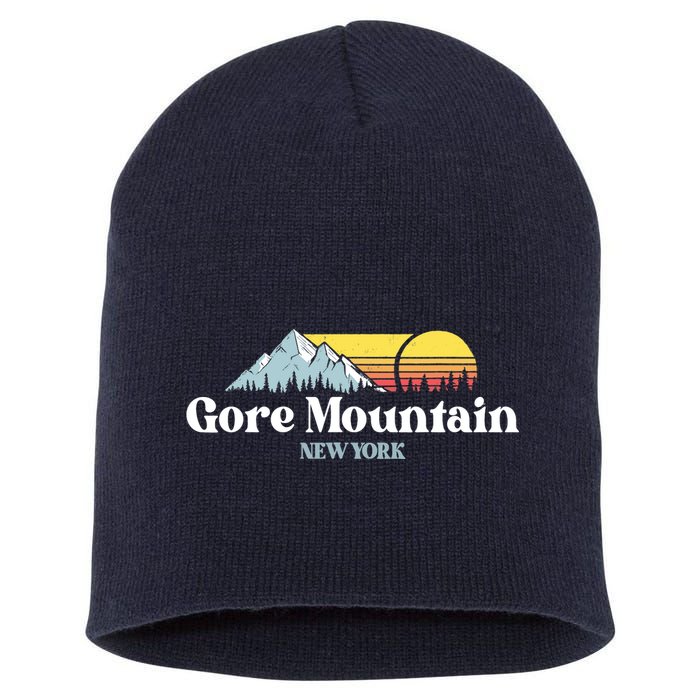 Gore Mountain, NEW YORK, Snow Ski Snowboard Skiing Location Short Acrylic Beanie