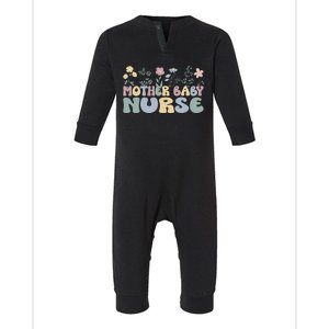 Groovy Mother Nurse Flowers Postpartum Nurse Gift Infant Fleece One Piece