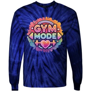 Gym Mode Neon Fitness Design For Gymer Fitness Gym Life Tie-Dye Long Sleeve Shirt