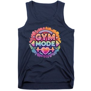 Gym Mode Neon Fitness Design For Gymer Fitness Gym Life Tank Top