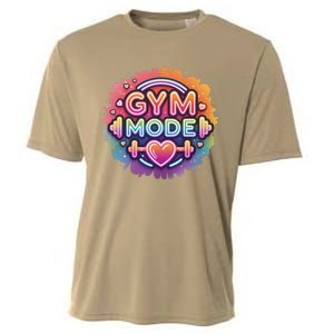 Gym Mode Neon Fitness Design For Gymer Fitness Gym Life Cooling Performance Crew T-Shirt