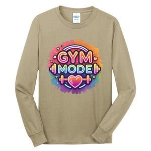 Gym Mode Neon Fitness Design For Gymer Fitness Gym Life Tall Long Sleeve T-Shirt