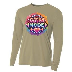 Gym Mode Neon Fitness Design For Gymer Fitness Gym Life Cooling Performance Long Sleeve Crew