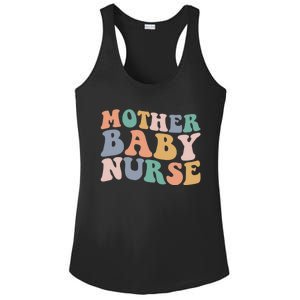 Groovy Mother Nurse Postpartum Mom Nursing Gift Ladies PosiCharge Competitor Racerback Tank